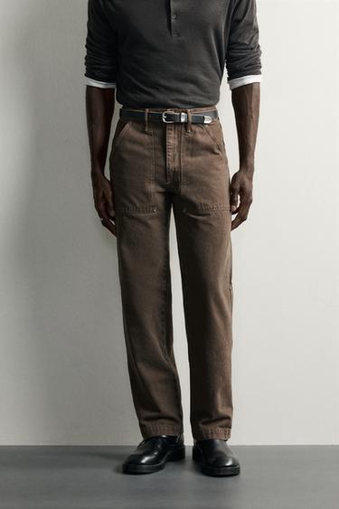 JEANS STRAIGHT FIT BOLSILLOS 2026 TANAKA NY TYO LTD.© - Marrón de Zara