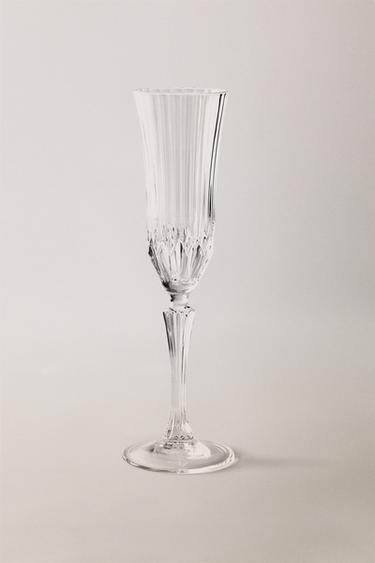 FLÛTE CRISTALLIN EFFET TAILLÉ - Transparent de Zara