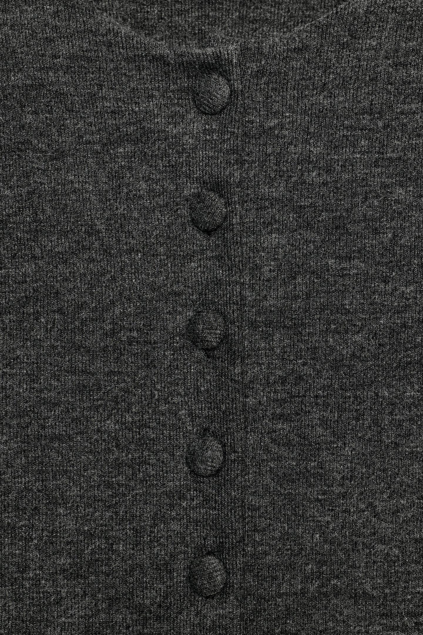 Женская куртка Zara Soft Fitted, цвет: Антрацитовый серый — фото 7
