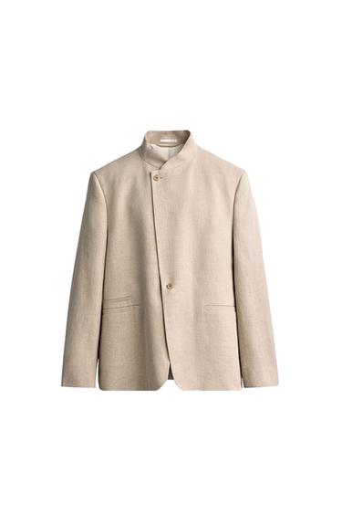 RELAXED FIT DOUBLE-BREASTED BLAZER - Light beige by Zara