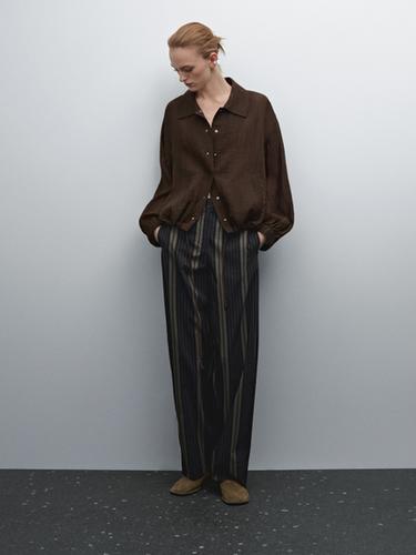 Veste bomber fluide - Marron de Zara - Image 0
