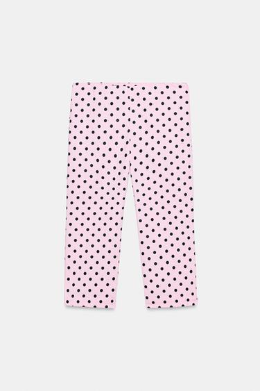 POLKA DOT CAPRI TROUSERS - Light pink by Zara - Image 5
