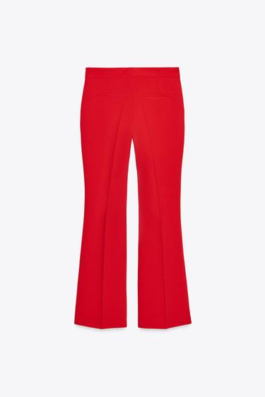 FLARE TROUSERS - Red by Zara - Image 5