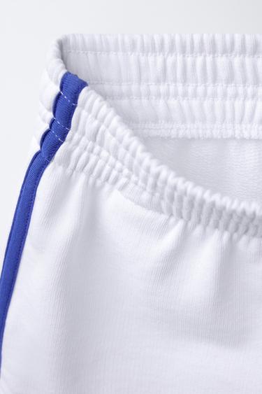 BERMUDA TEXTES BANDE LATÉRALE - Blanc de Zara - Image 2