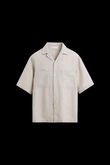 HEMD AUS REINEM LEINEN - Beige von Zara - Bild 0