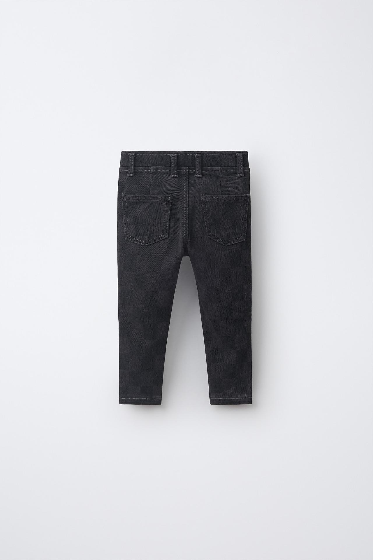 DENIM LEGGINGS — Dark gray