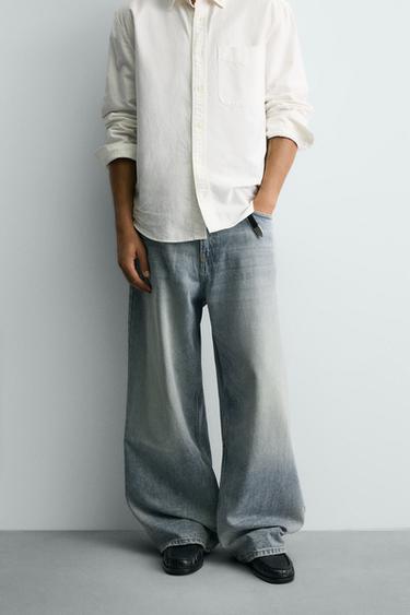 JEAN BAGGY DÉCHIRÉ - Bleu de Zara