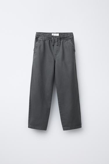 RENTOILUHOUSUT, JOISSA JOUSTOVYÖTÄRÖ - Anthracite grey Zaralta