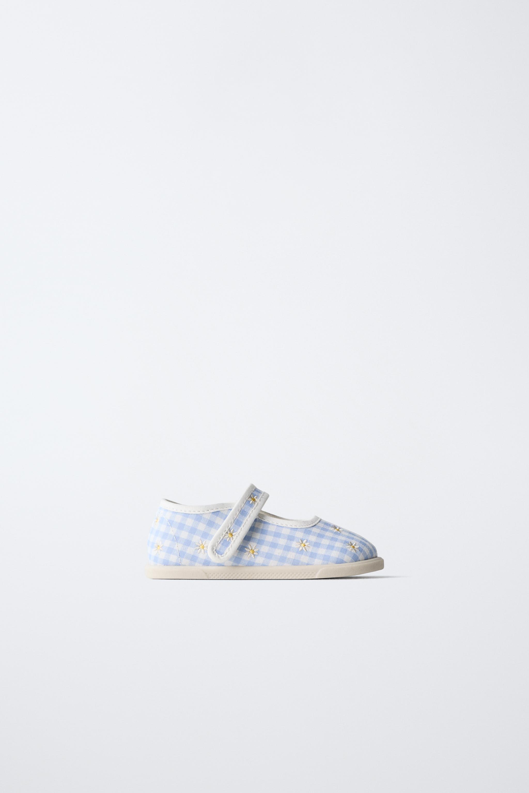 Gingham Barefoot Mary Janes