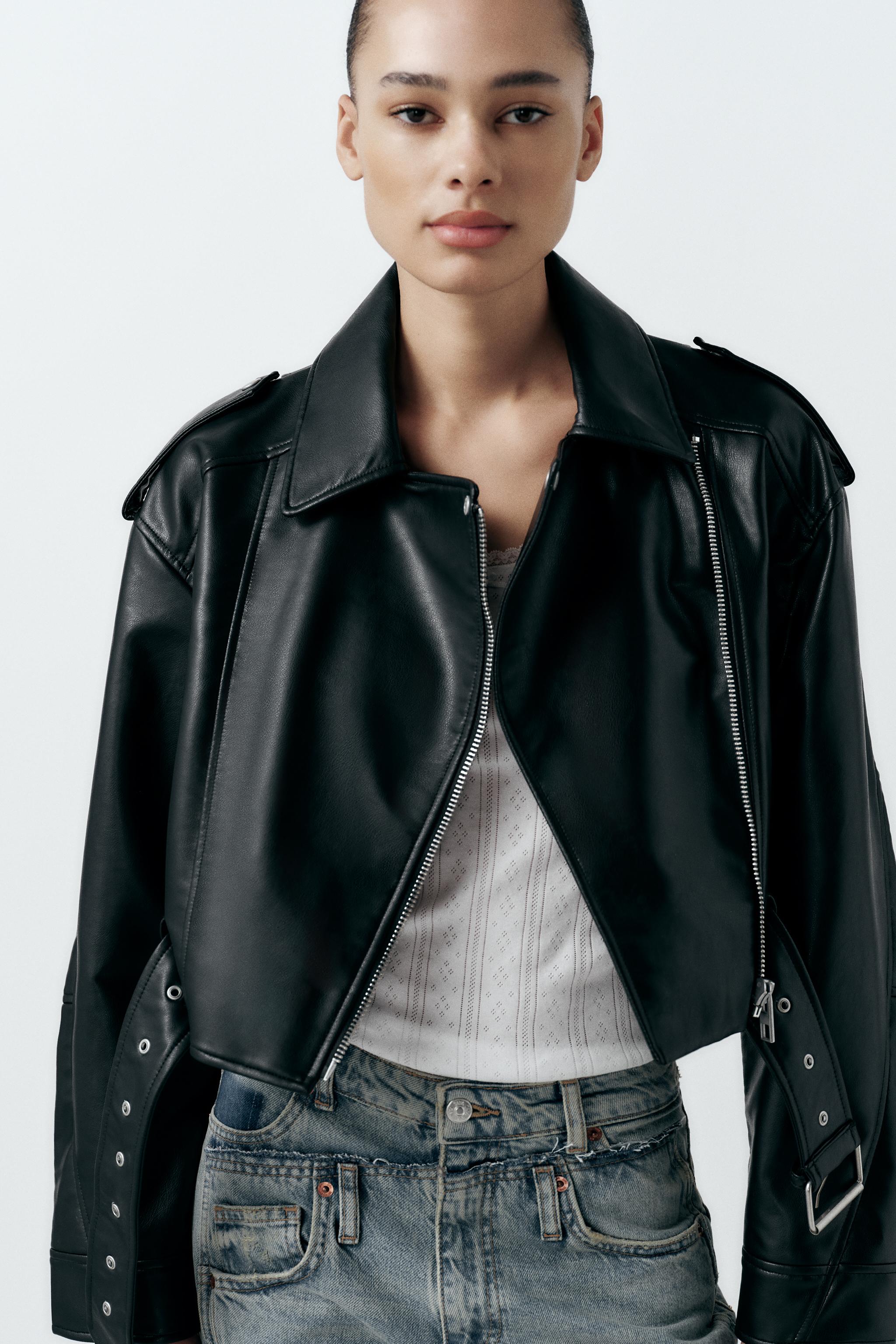 Zara basic store biker jacket