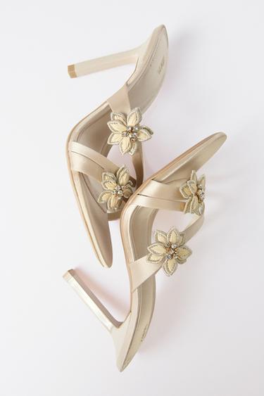 صندل زهور بلمعات - خَام الخاص بـ Zara