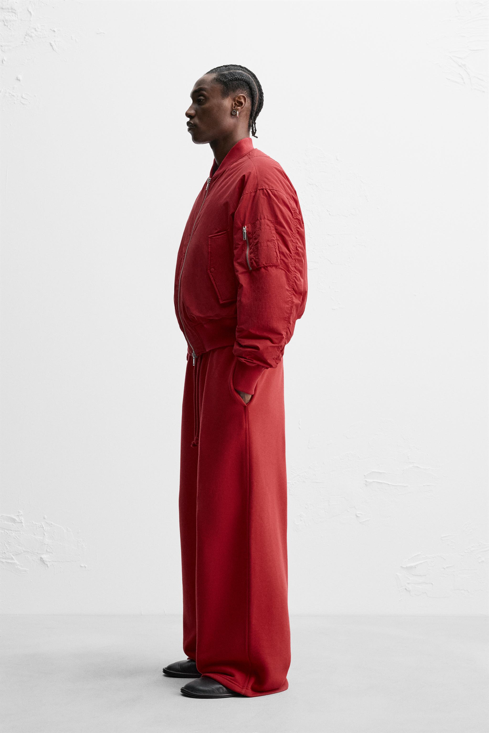 限定版 キルティングボンバージャケット - レッド | ZARA Japan