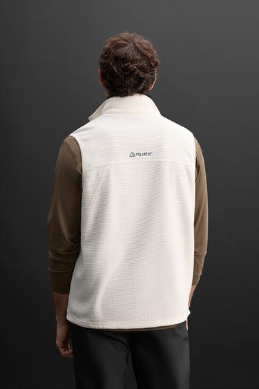 POLARTEC © TEXTURED GILET - Oyster-white by Zara - Image 2