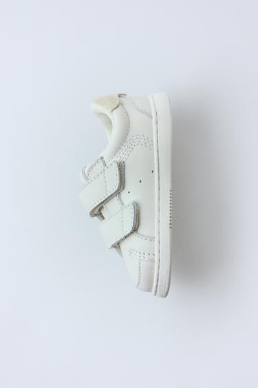 BAREFOOT STRAP LEATHER SNEAKERS — White 2