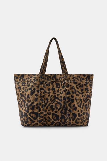 MAXI SAC EN SERGÉ À IMPRIMÉ ANIMALIER - Leopard de Zara - Image 2