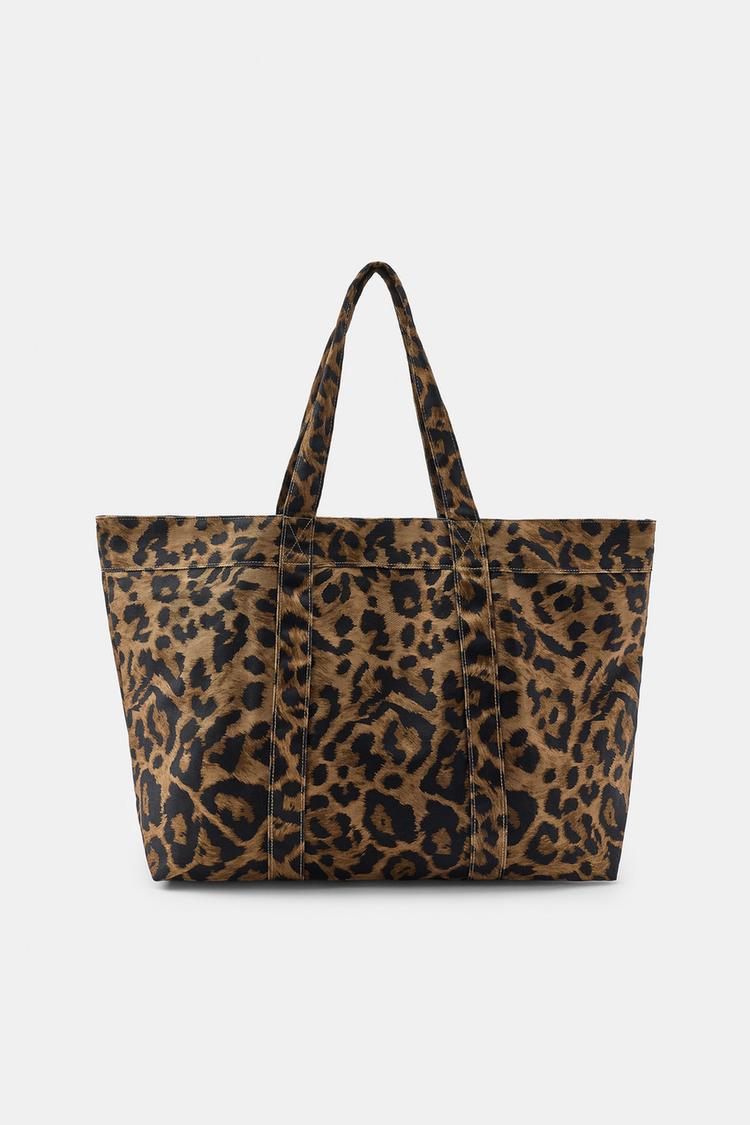 Bolso Maxi de Twill con Estampado Animal 3