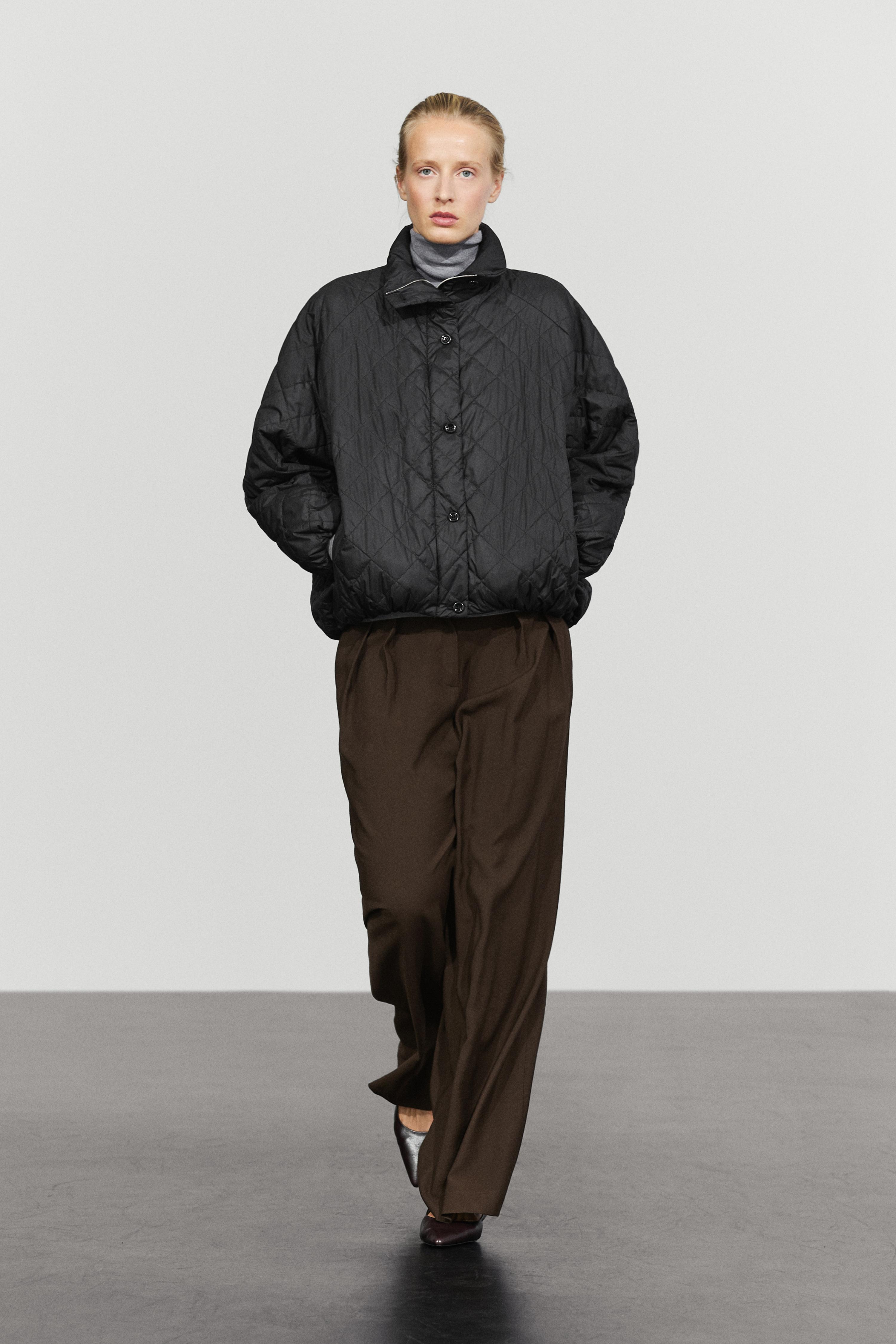 Veste bomber matelassée col montant
