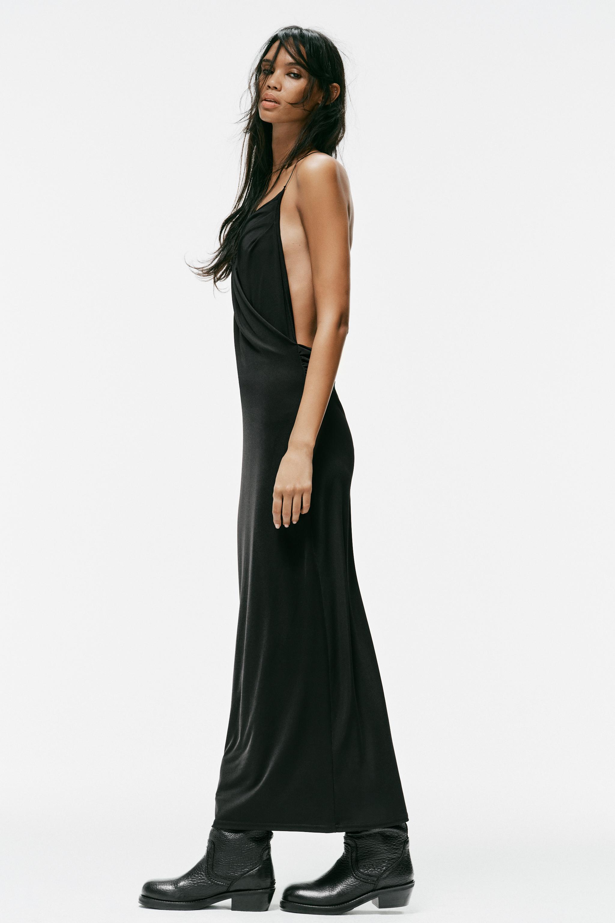 CROSSOVER MIDI STRAP DRESS - thumbnail 6