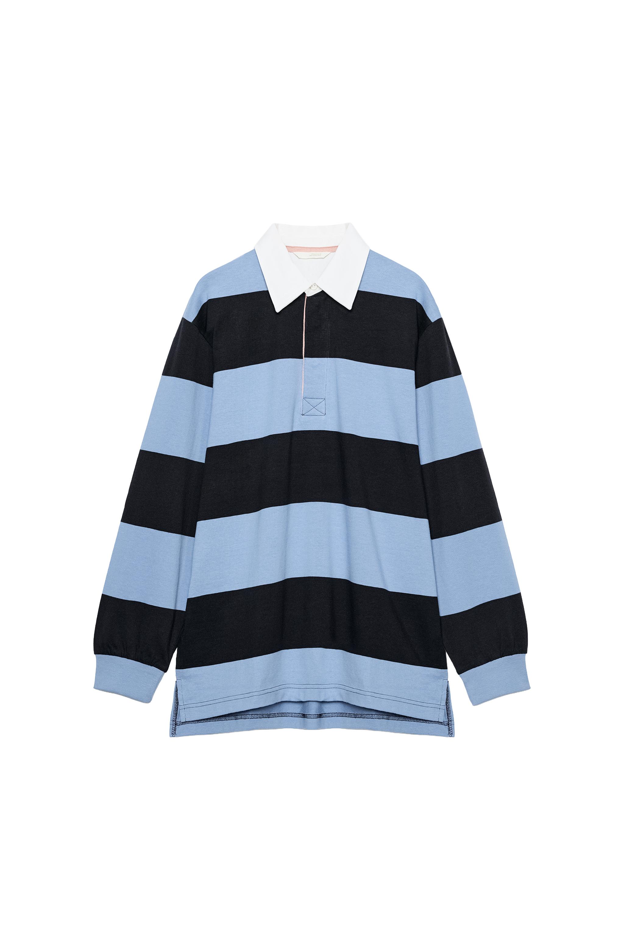 POLO RAYAS CUELLO CONTRASTE