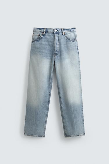 LIGHTWEIGHT REGULAR FIT JEANS - Light blue by Zara