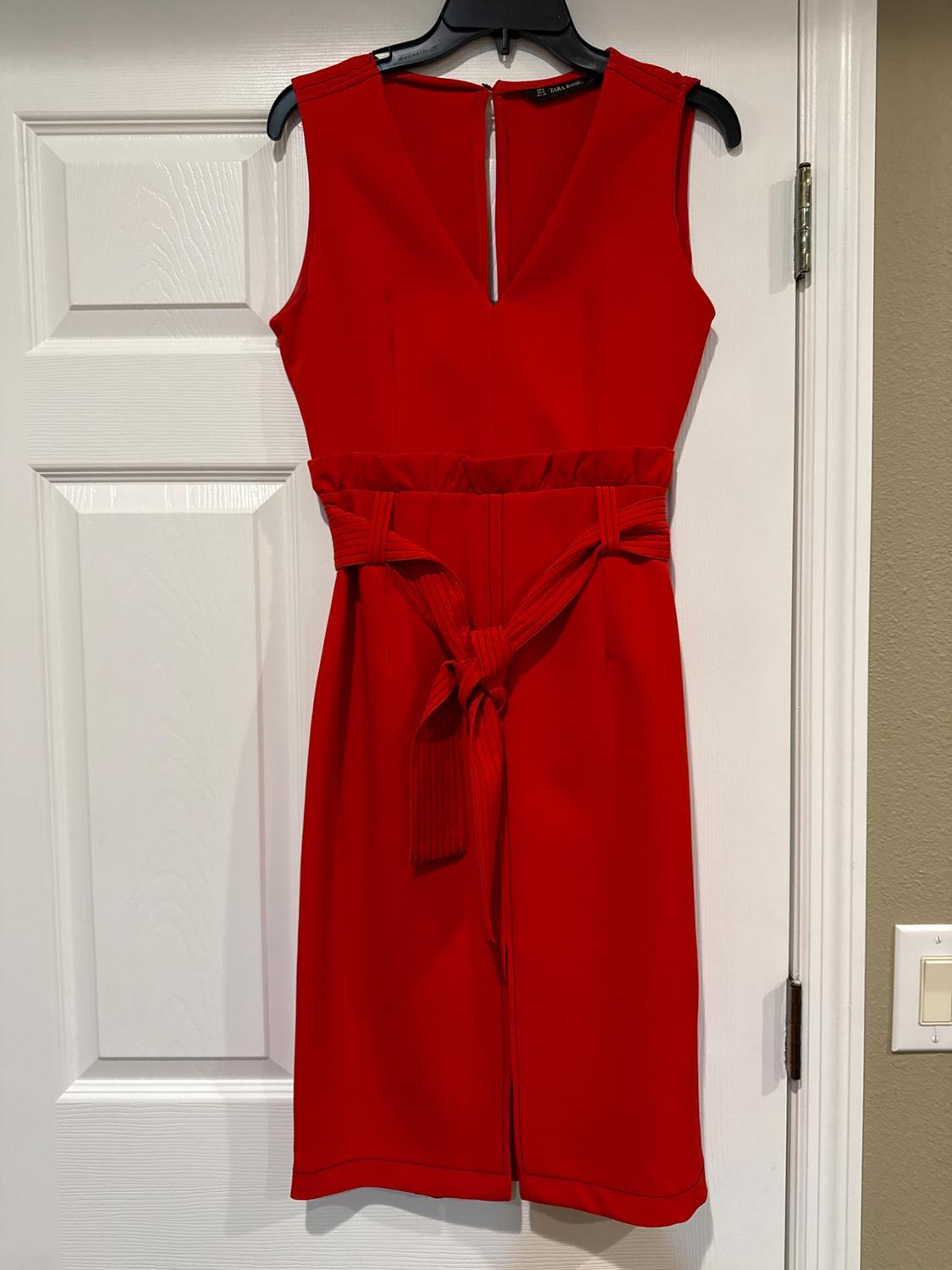 VESTIDO CINTURÓN PESPUNTES