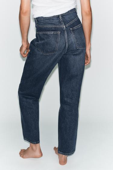 JEAN TRF MOM FIT TAILLE HAUTE - Bleu marine de Zara - Image 4