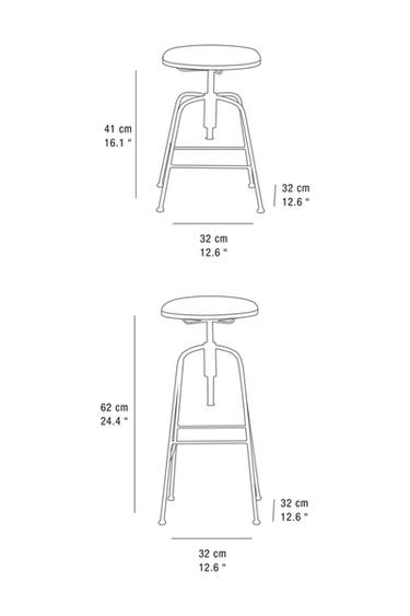 LINEN SWIVEL BAR STOOL - Black / Ecru by Zara - Image 6