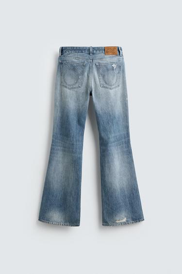 JEAN ÉVASÉ TAILLE BASSE HARRY LAMBERT FOR ZARA X DISNEY - Bleu de Zara - Image 2