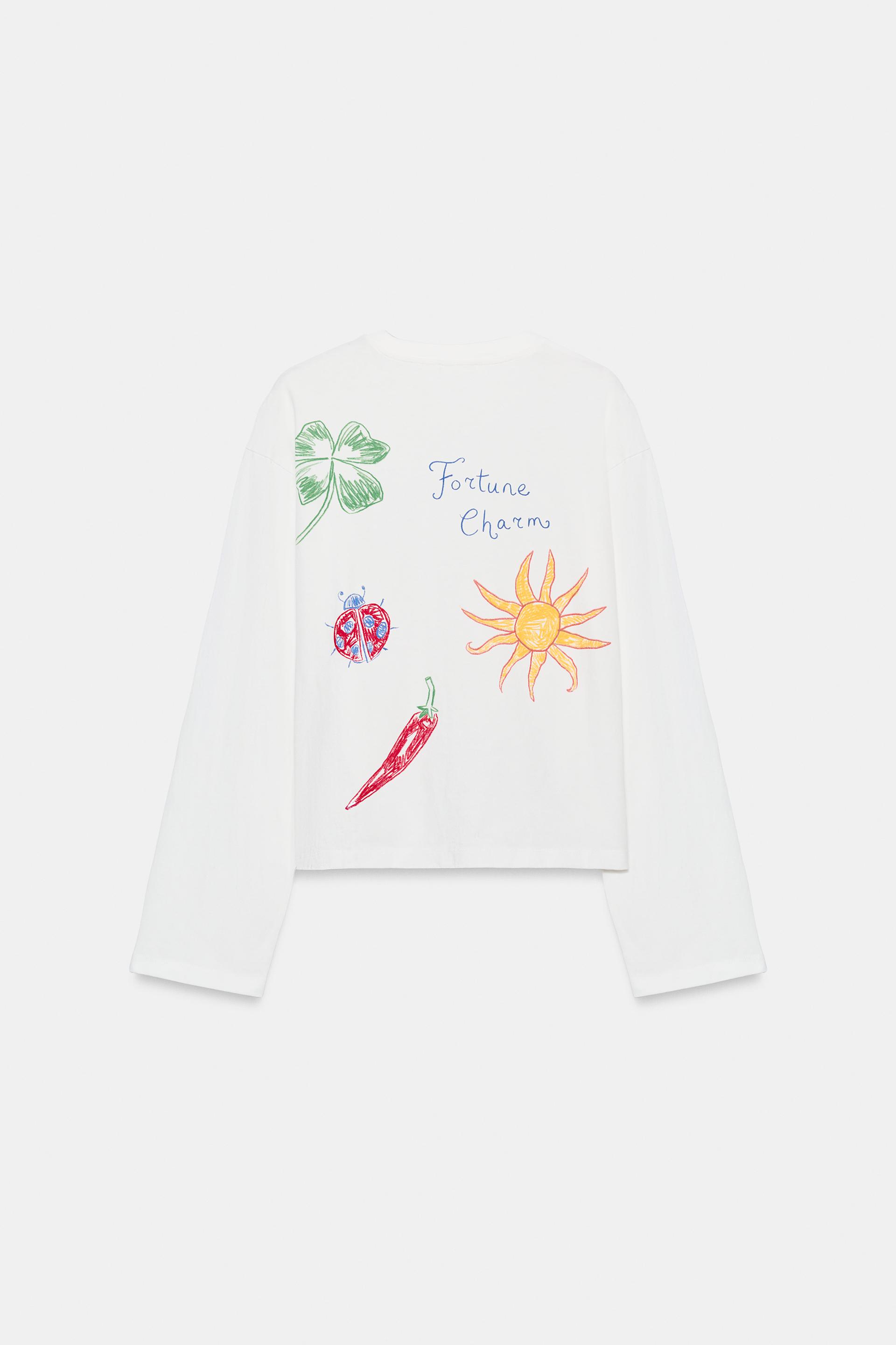 TEXT AND GRAPHIC T-SHIRT thumbnail 7