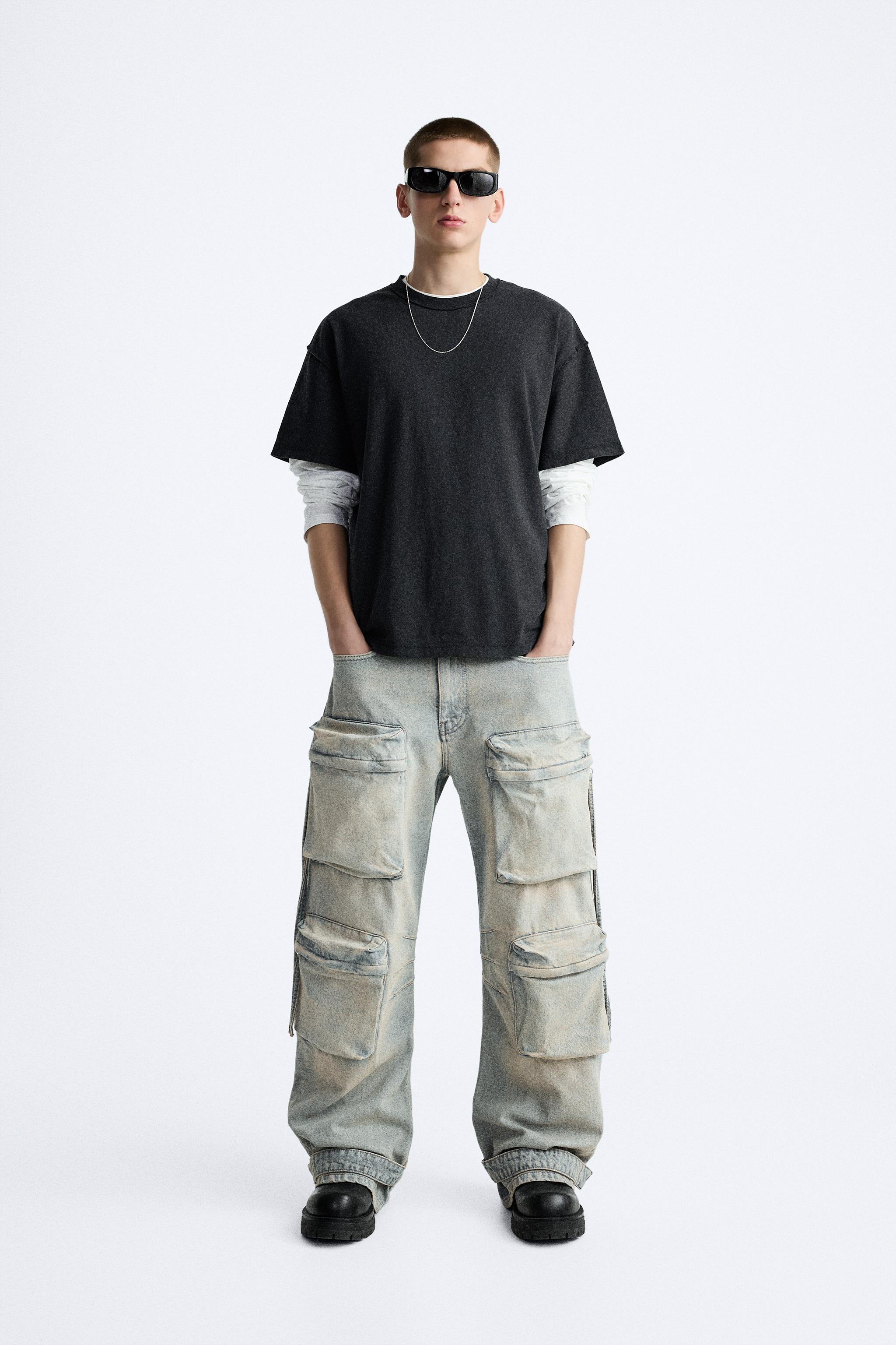 UTILITY POCKET JEANS - Black | ZARA United States