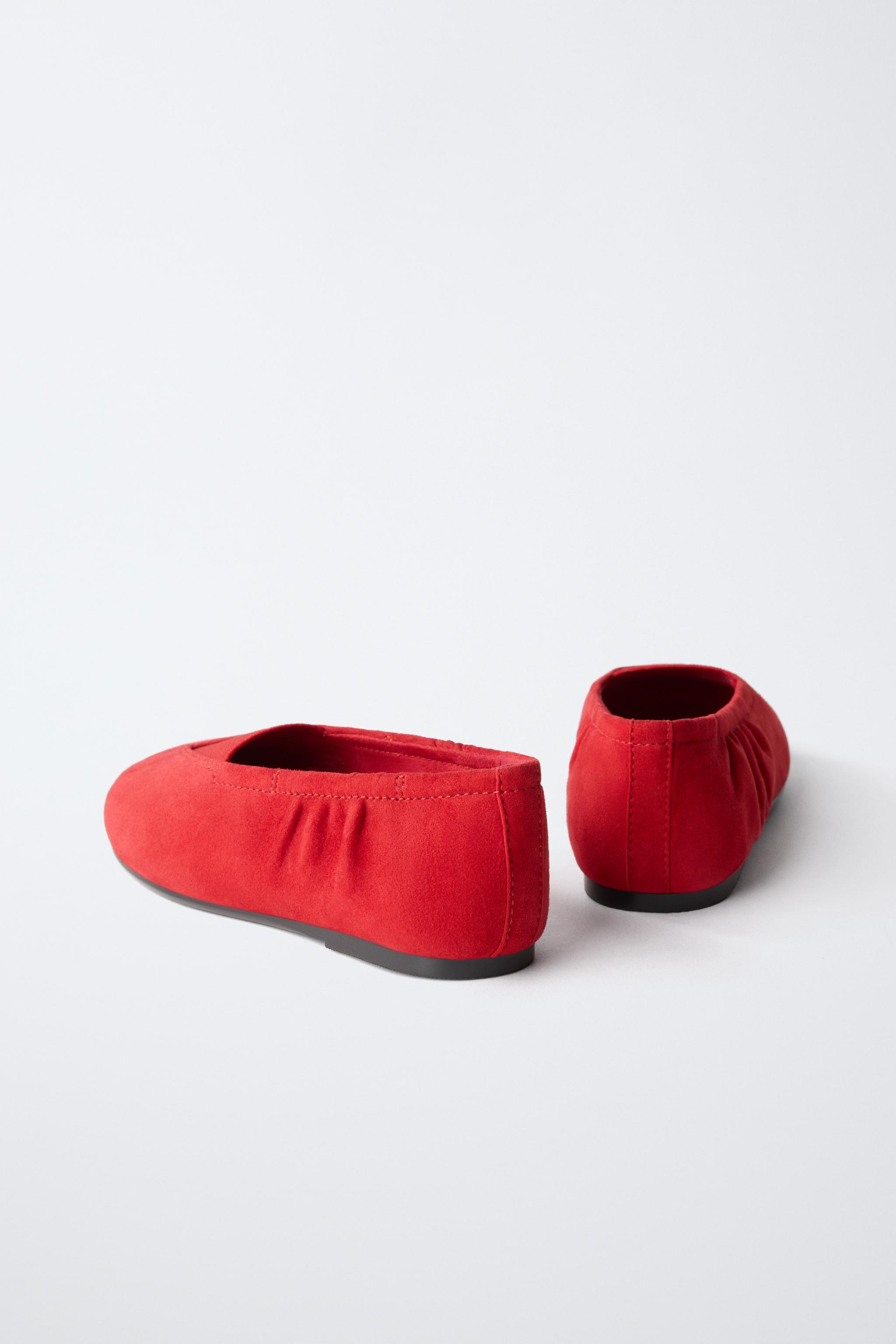 BALLERINES EN CUIR FRUIT OF THE LOOM™