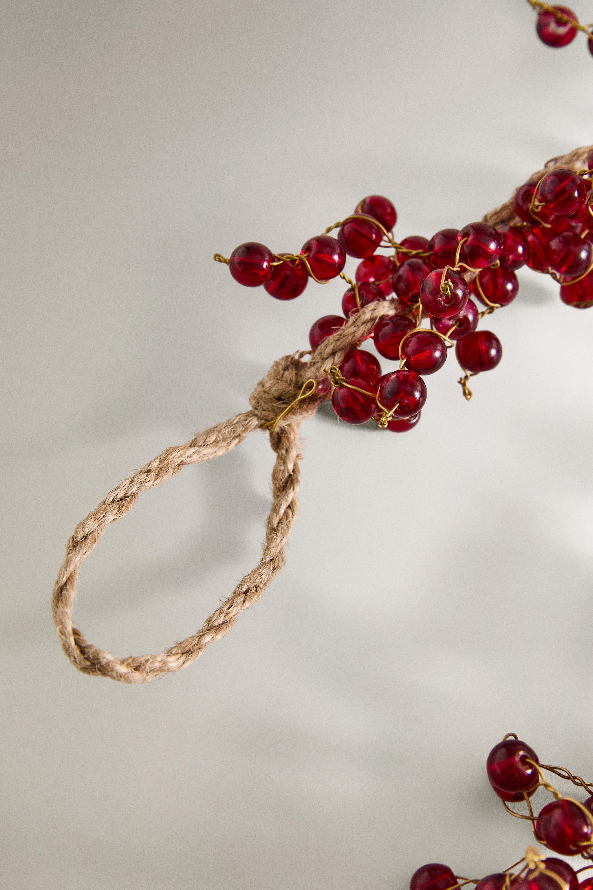 GUIRLANDE BOULES ROUGES