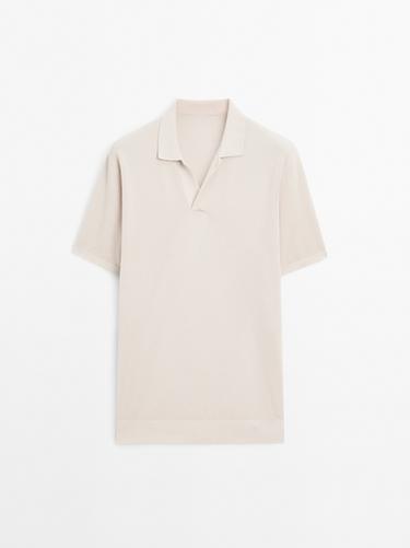 Polo punto cuello pico - Piedra de Zara