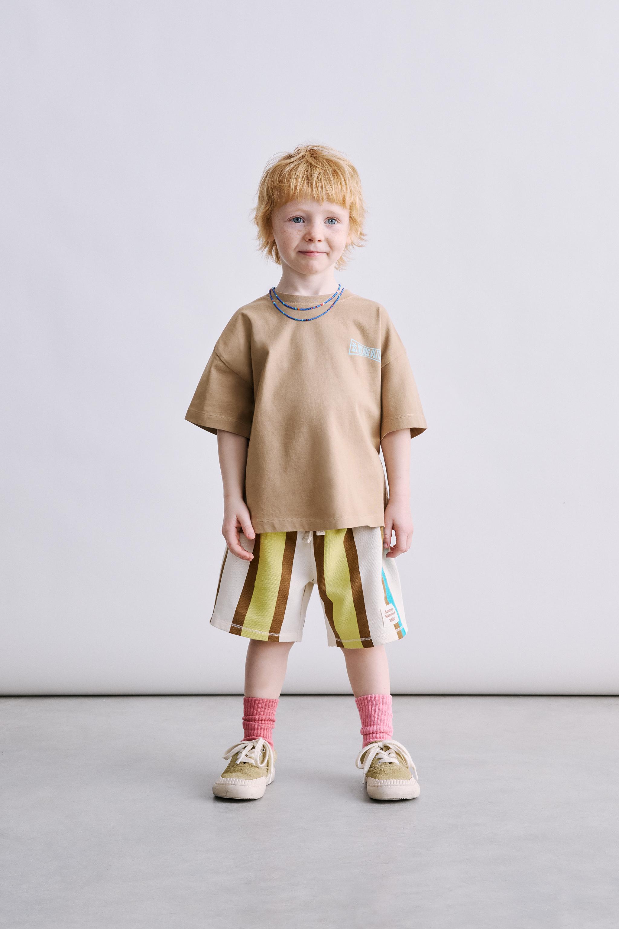 STRIPED LABEL SHORTS