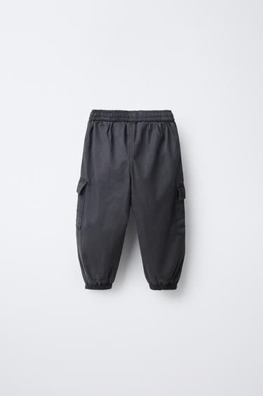 PANTALON FLUIDE CARGO - Gris anthracite de Zara - Image 1