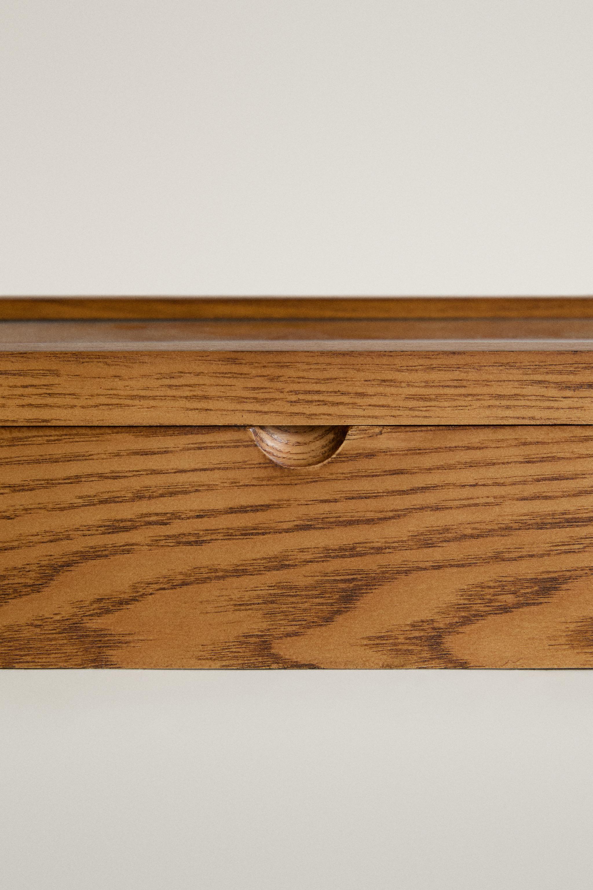 WOODEN JEWELRY AND WATCH BOX