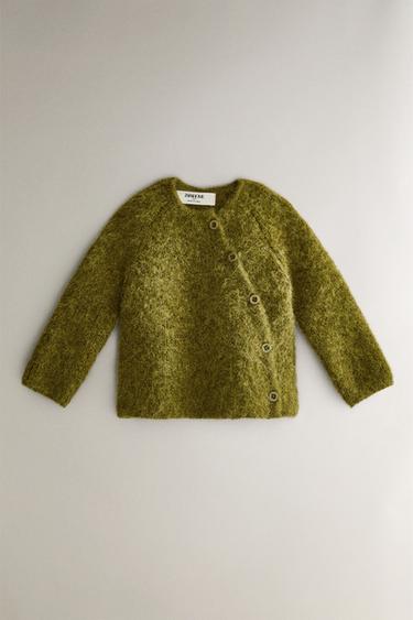 ALPACA BABY CARDIGAN - Green by Zara - Image 0