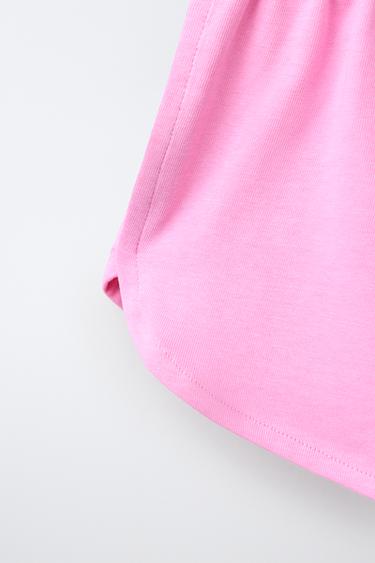 SHORT EN JERSEY LOURD UNI - Rose de Zara - Image 3