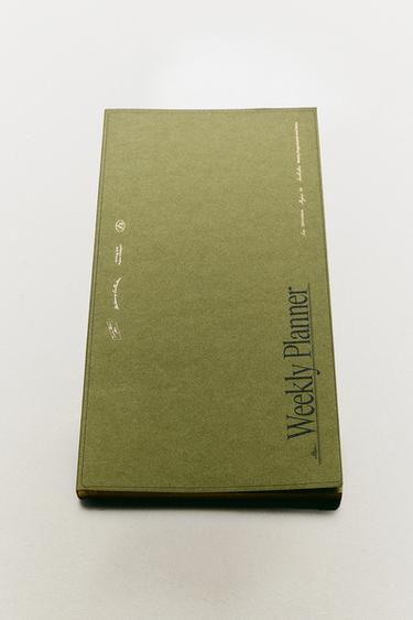 WEEKLY PLANNER WITH GOLDEN RIMS - Green by Zara - Image 5