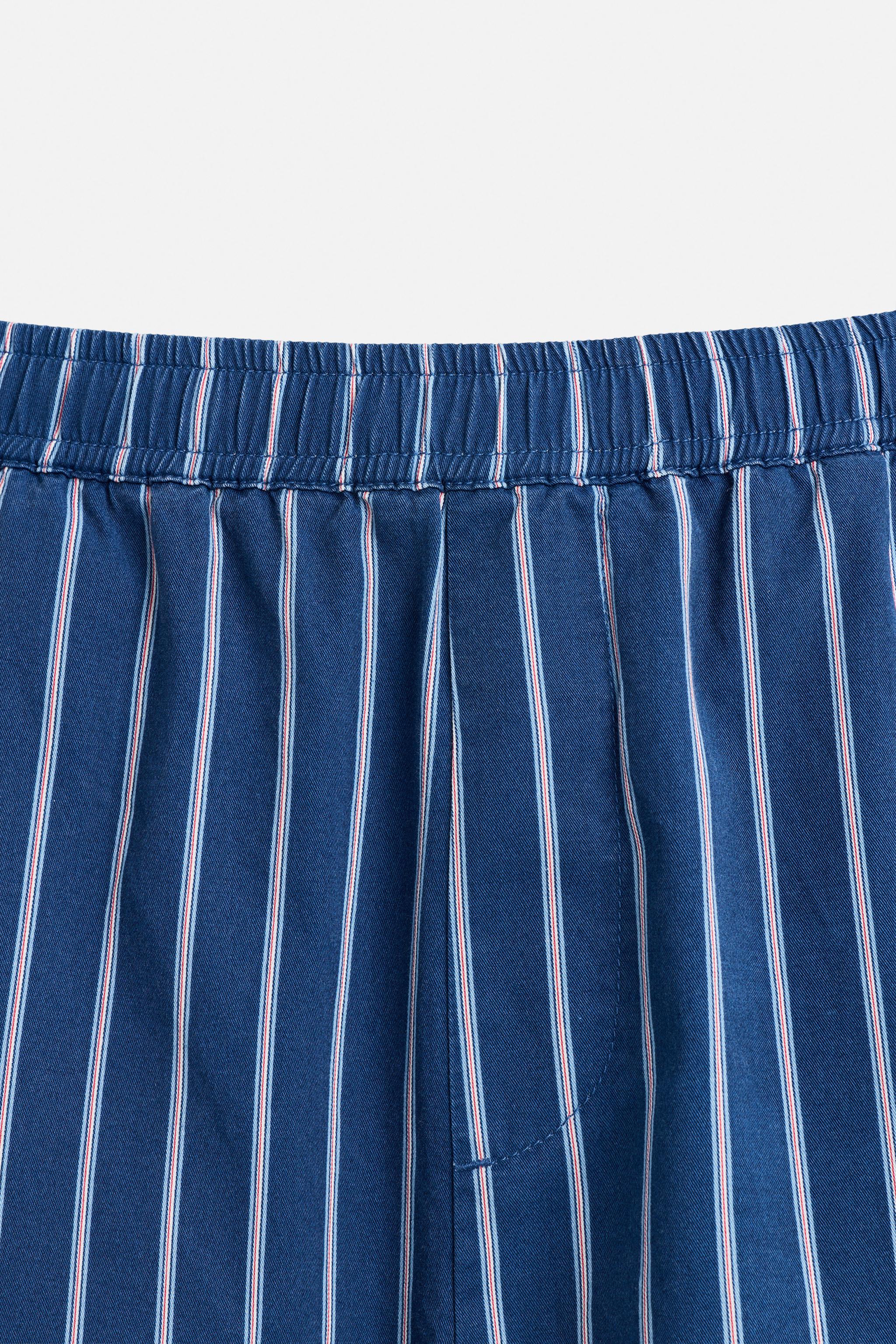 PANTALON COUPE DÉCONTRACTÉE RAYURES