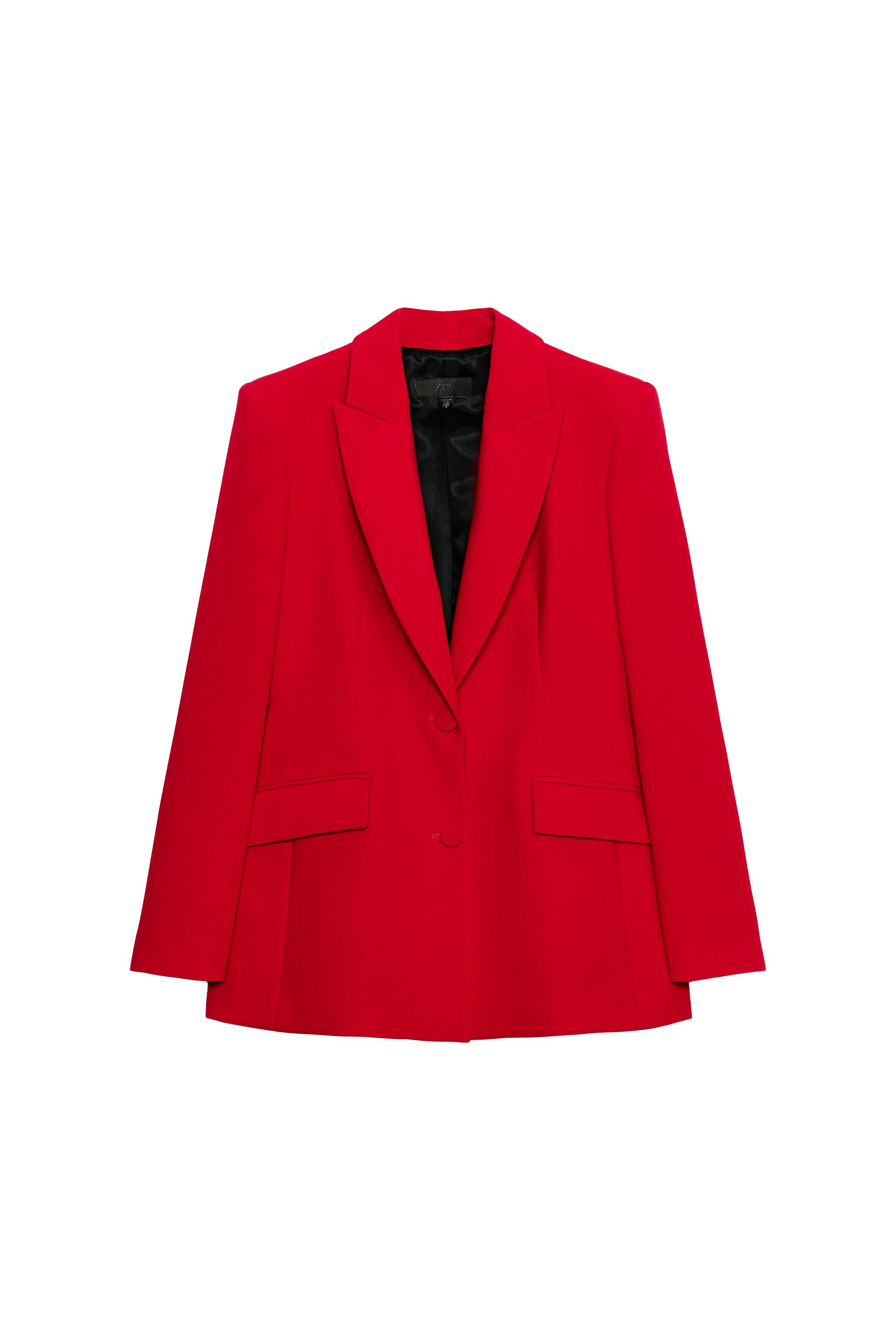 FITTED BLAZER WITH COVERED BUTTONS - Cornflower blue | ZARA South