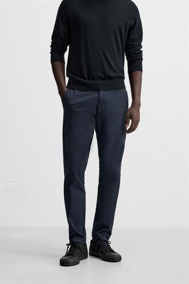 PANTALÓN CHINÉS SKINNY FIT - Mariño de Zara