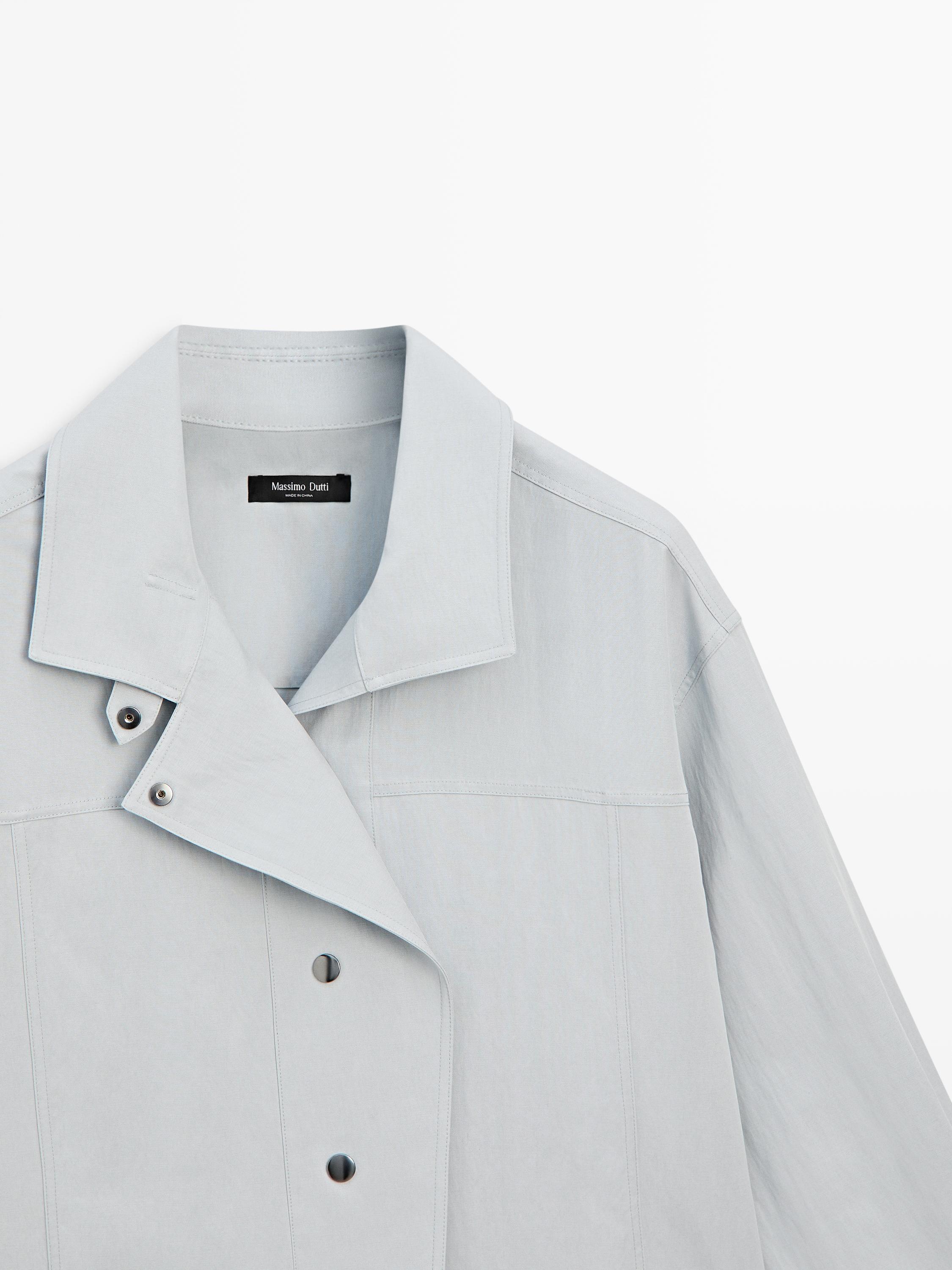 Chemisier fluide à boutons fantaisie