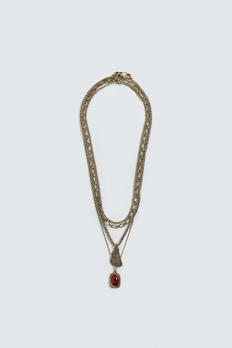 ZARA PACK OF 4 ASSORTED NECKLACES