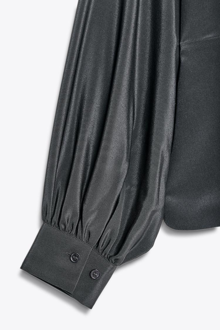 100% ЖІБЕК ЖЕЙДЕ — ZW COLLECTION - Антрацит сұр Zara компаниясынан - Сурет 8