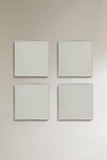 SPIEGEL-UNTERSETZER (4ER-PACK) - Silber von Zara