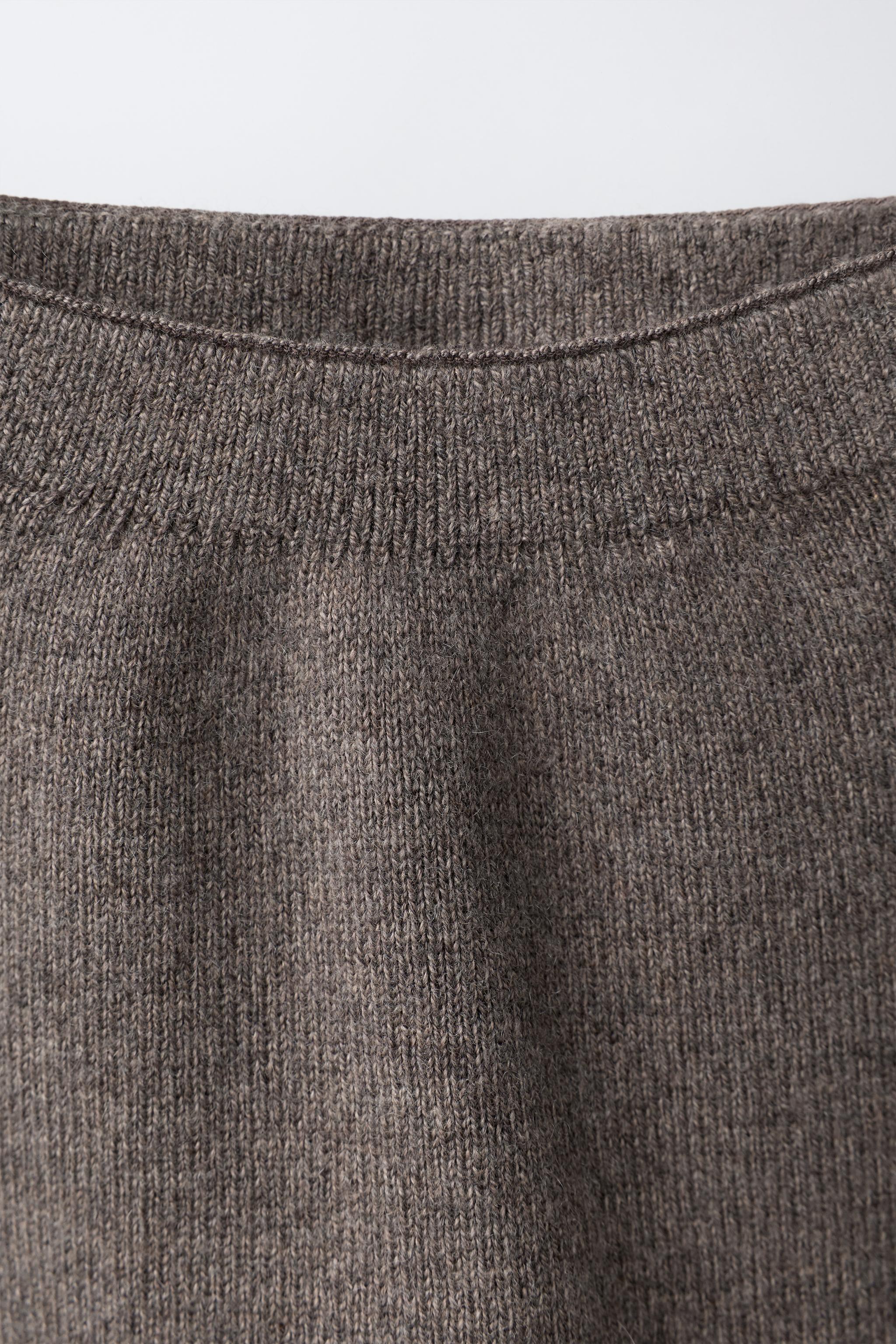 LEGGING EN MAILLE AVEC LAINE ET CACHEMIRE