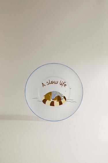 CHILDREN'S DOG BATHROOM SOAP DISH - Blue by Zara