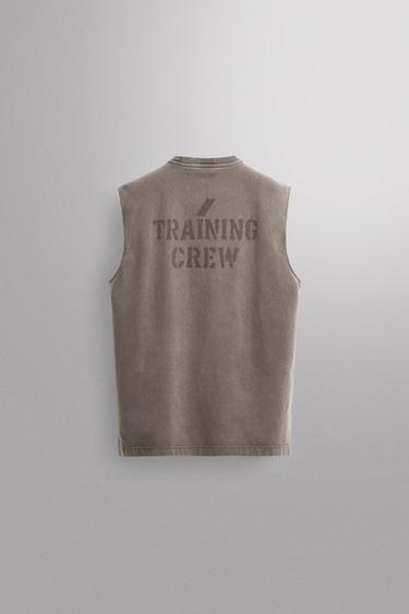 TRAINING TANK TOP - Brown by Zara - Image 7