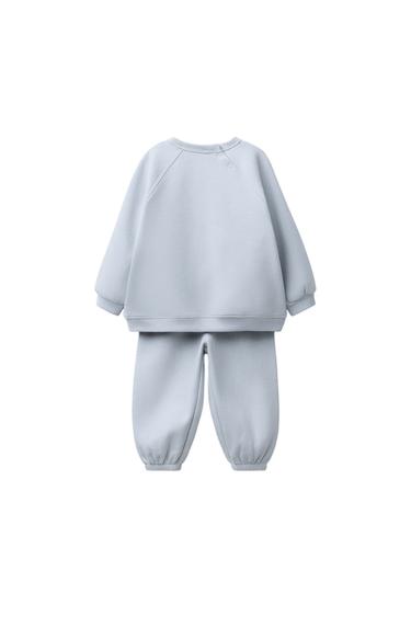 ENSEMBLE SWEAT-SHIRT ET PANTALON DE JOGGING BASIQUE - Bleu pastel de Zara - Image 2